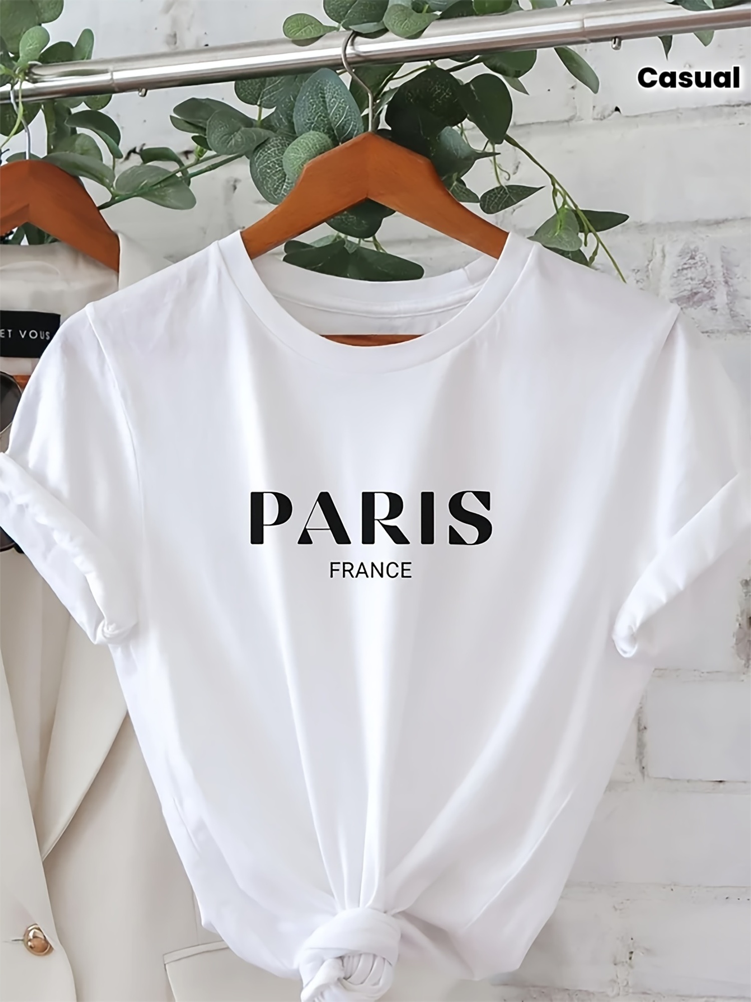 Summer Clothing In Paris - Camiseta informal de manga corta con