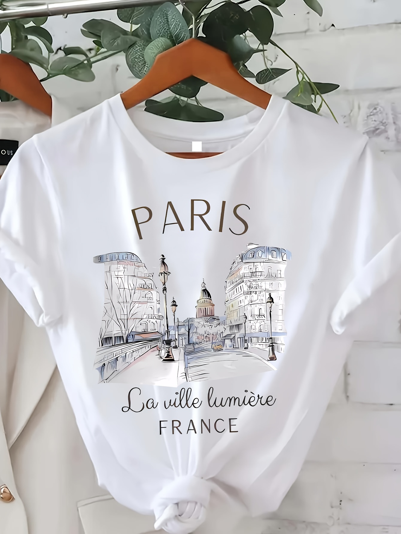 Summer Clothing In Paris - Camiseta con estampado de París para