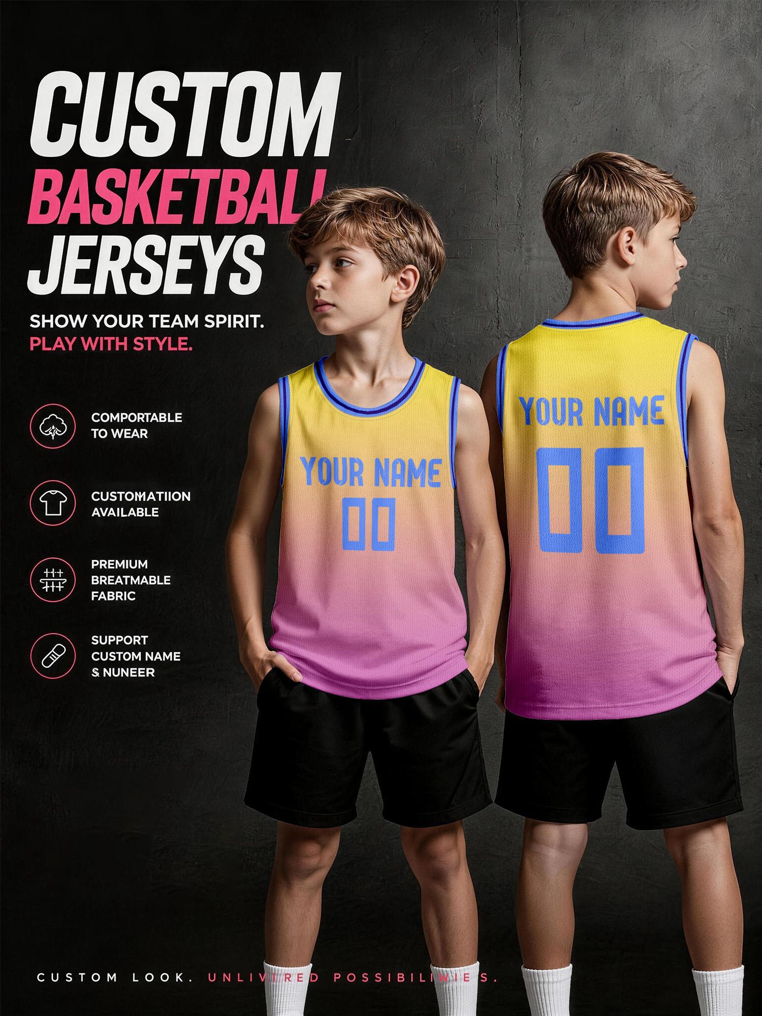 Tank Top Breathable - Conjunto de Uniforme de Baloncesto Personalizado