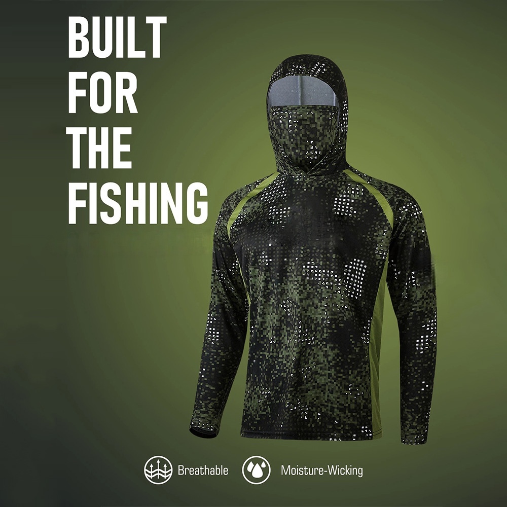 Summer Clothing Long Sleeve - Camiseta de Pesca MALFC para Hombre,