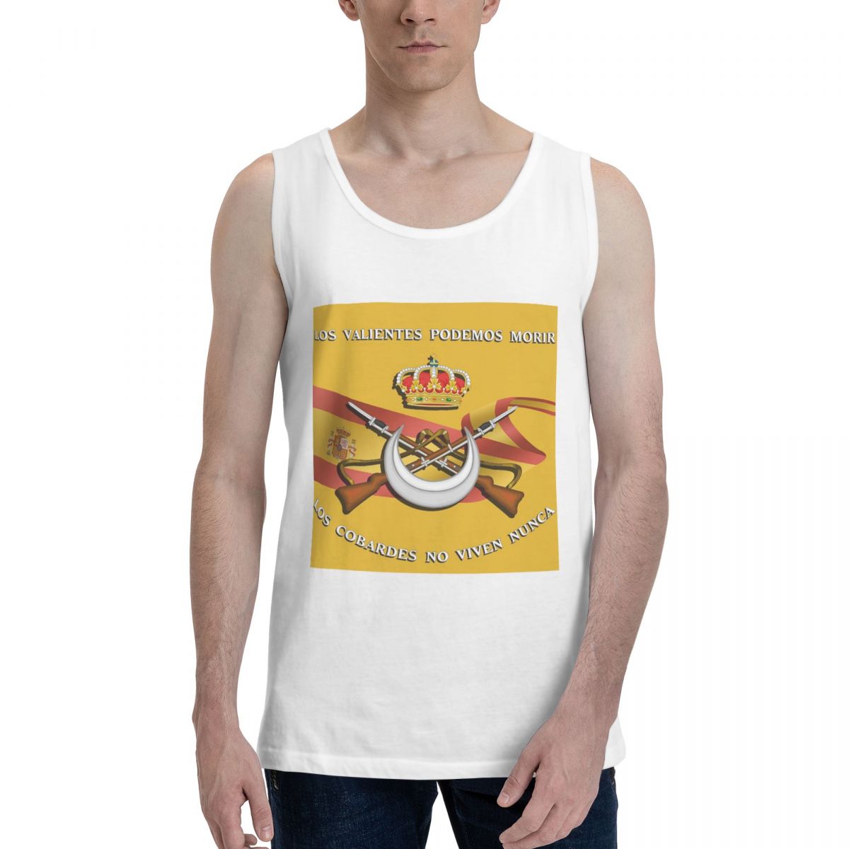Summer Clothing In Spanish - Camiseta sin mangas de algodón 100%