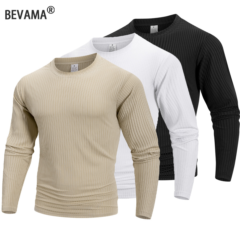 Summer Clothing Long Sleeve - Camiseta de Manga Larga con Cuello