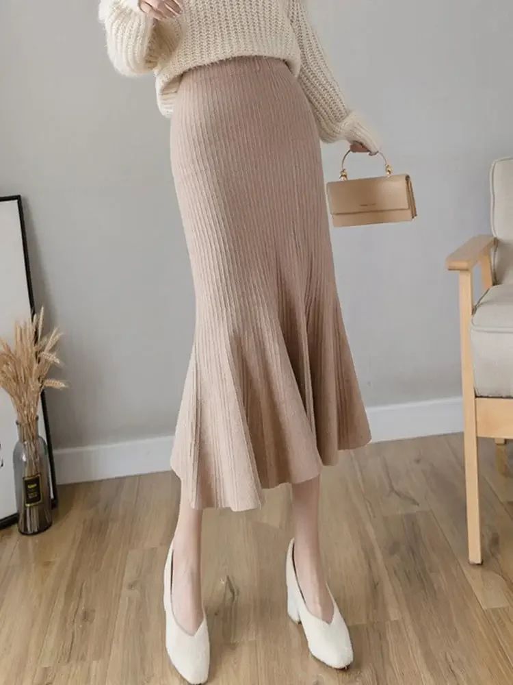 Falda de punto cruzada de cint - Summer Clothing Wraps reseña y precio