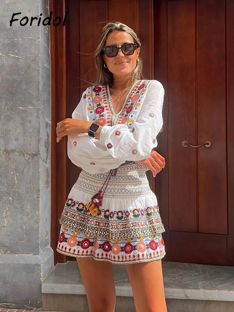 Conjunto de falda con estampad - Summer Clothing Women Sale reseña y precio
