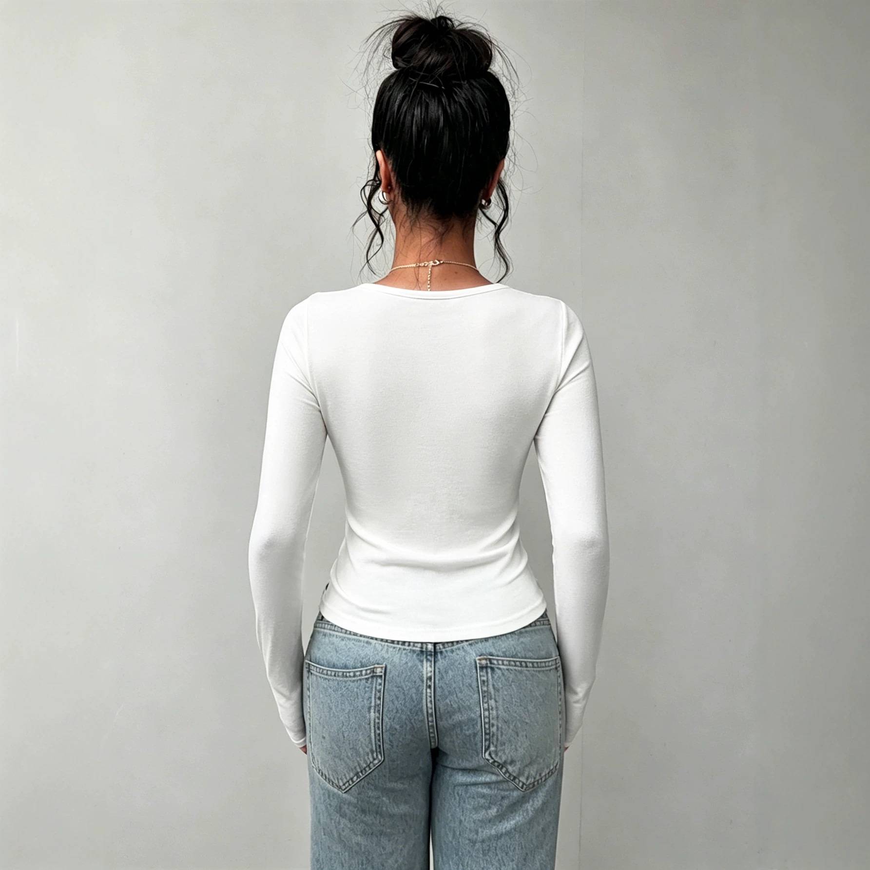 Camiseta de manga larga de cor - Summer Clothing Long Sleeve reseña y precio