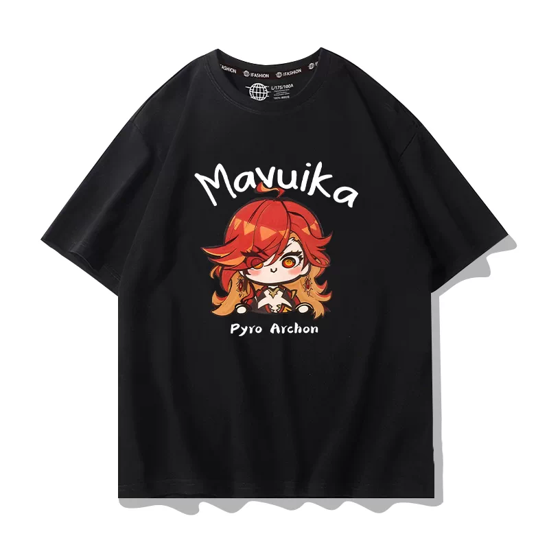 Camisetas populares de Genshin - Summer Games Clothing reseña y precio