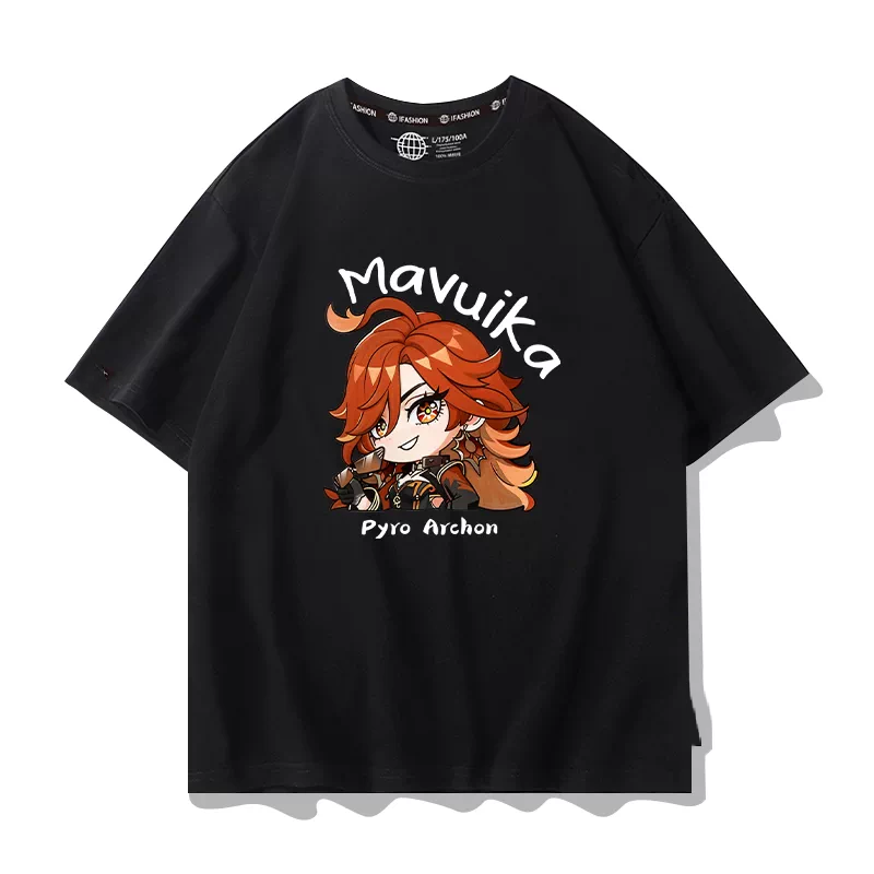 Camisetas populares de Genshin - Summer Games Clothing reseña y precio
