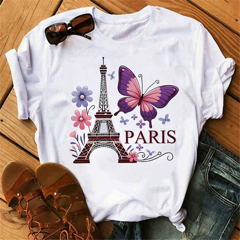 Camiseta con estampado de dise - Summer Clothing In Paris reseña y precio